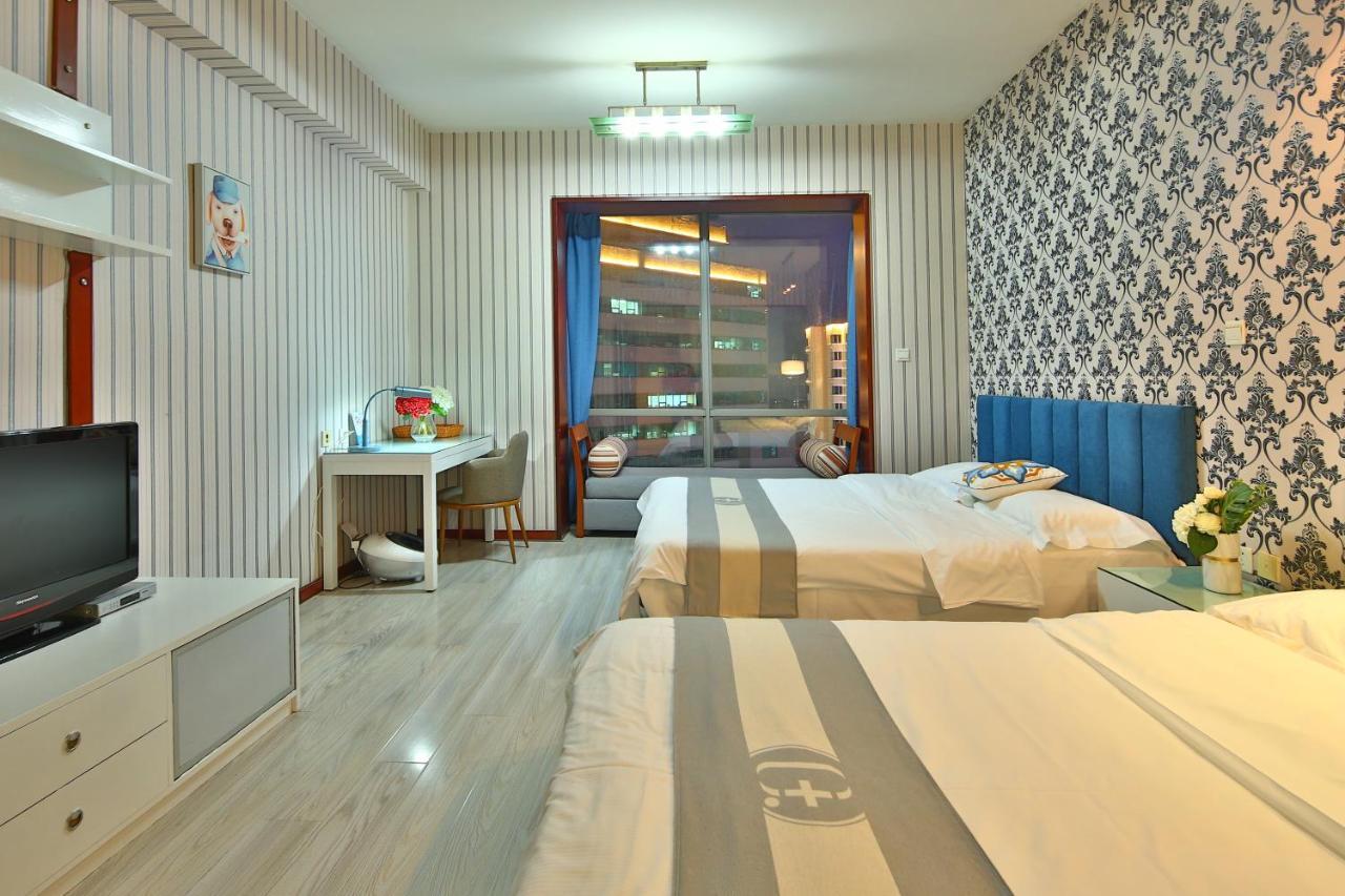 Qingdao Jinshan We+ Holiday Apartment Exteriör bild