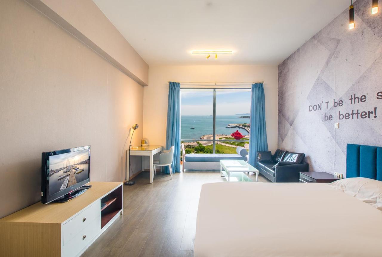 Qingdao Jinshan We+ Holiday Apartment Exteriör bild